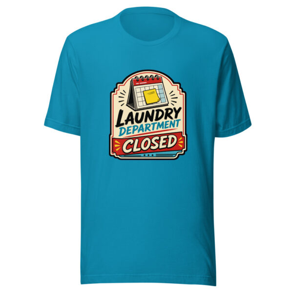Laundry Department Closed Graphic Tee mockup 2