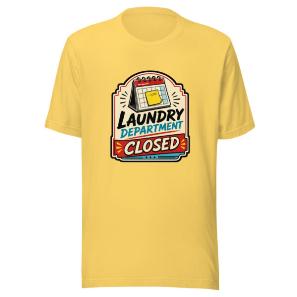 Laundry Department Closed Graphic Tee mockup 20