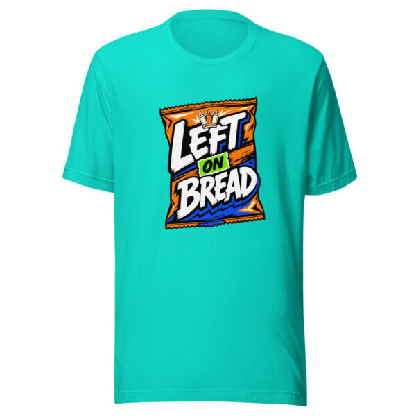 Left On Bread Graphic Tee mockup 5
