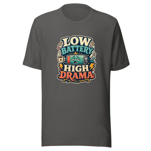LOW BATTERY HIGH DRAMA Heartbeat-20260624-codex-fallback Graphic Tee mockup 10 LOW BATTERY HIGH DRAMA Heartbeat-20260624-codex-fallback Graphic Tee mockup 10