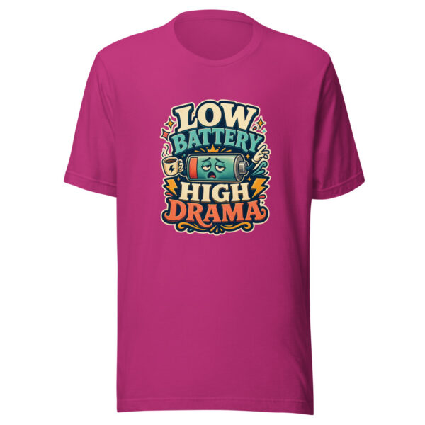 LOW BATTERY HIGH DRAMA Heartbeat-20260624-codex-fallback Graphic Tee mockup 15 LOW BATTERY HIGH DRAMA Heartbeat-20260624-codex-fallback Graphic Tee mockup 15