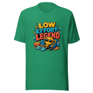 Low Effort Legend Graphic Tee mockup 1 Low Effort Legend Graphic Tee front view