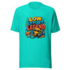 Low Effort Legend Graphic Tee mockup 4