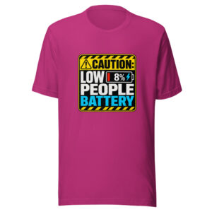 Low People Battery Heartbeat-20260629T042148Z Graphic Tee front view