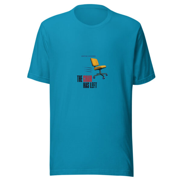 Meeting Adjourned The Chair Has Left Meeting-adjourned-chair-left Graphic Tee mockup 2
