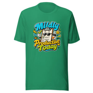 Mildly Productive Today Graphic Tee mockup 1 Mildly Productive Today Graphic Tee front view