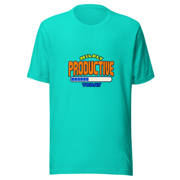 Mildly Productive Today Y2k-office-loading Graphic Tee front view