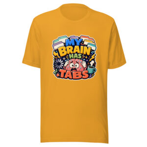 MY BRAIN HAS TABS Heartbeat-20260623-codex-fallback Graphic Tee front view