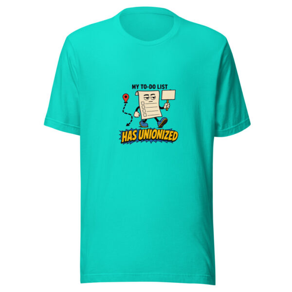 My To-Do List Has Unionized Todo-list-unionized Graphic Tee mockup 1 My To-Do List Has Unionized Todo-list-unionized Graphic Tee front view