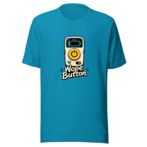 Nope Button Graphic Tee front view