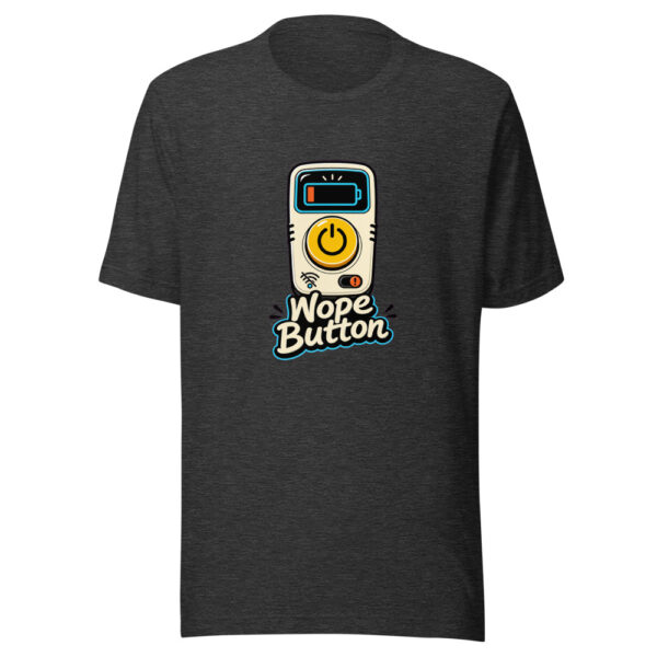 Nope Button Graphic Tee mockup 12