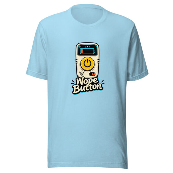 Nope Button Graphic Tee mockup 16