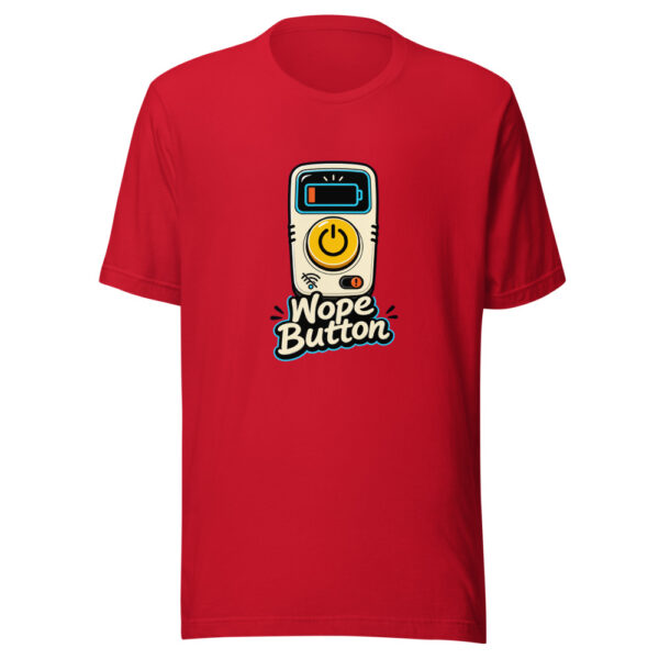 Nope Button Graphic Tee mockup 18