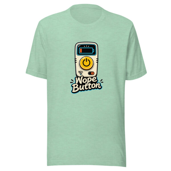 Nope Button Graphic Tee mockup 24