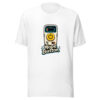 Nope Button Graphic Tee mockup 8