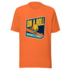 On A Roll — Unfortunately, It's Downhill Bread-roll-downhill-pun Graphic Tee front view