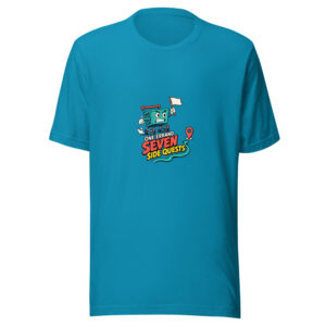 One Errand, Seven Side Quests Seven-side-quests Graphic Tee mockup 1 One Errand, Seven Side Quests Seven-side-quests Graphic Tee front view