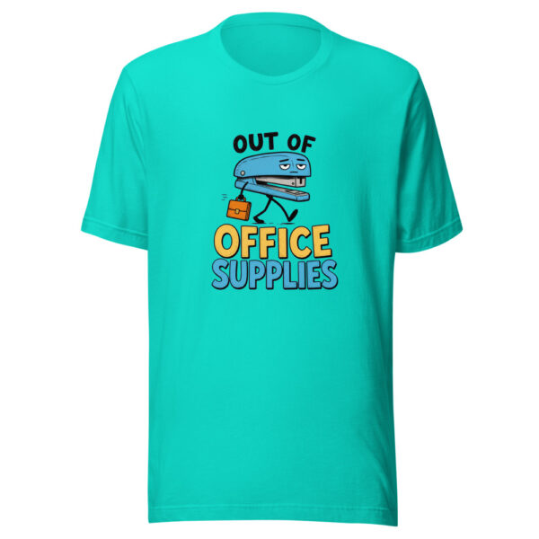 Out Of Office Supplies Office-visual-pun Graphic Tee mockup 3 Out Of Office Supplies Office-visual-pun Graphic Tee mockup 3
