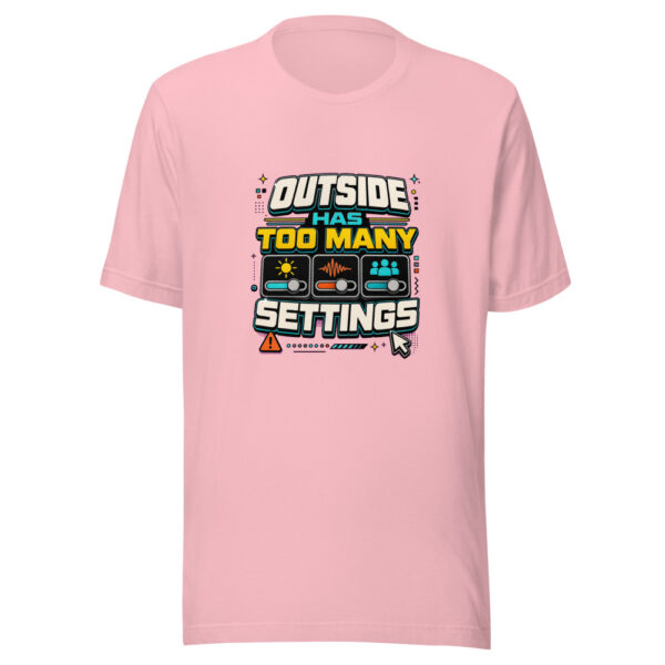 Outside Has Too Many Settings Heartbeat-20260630T114512Z Graphic Tee mockup 19
