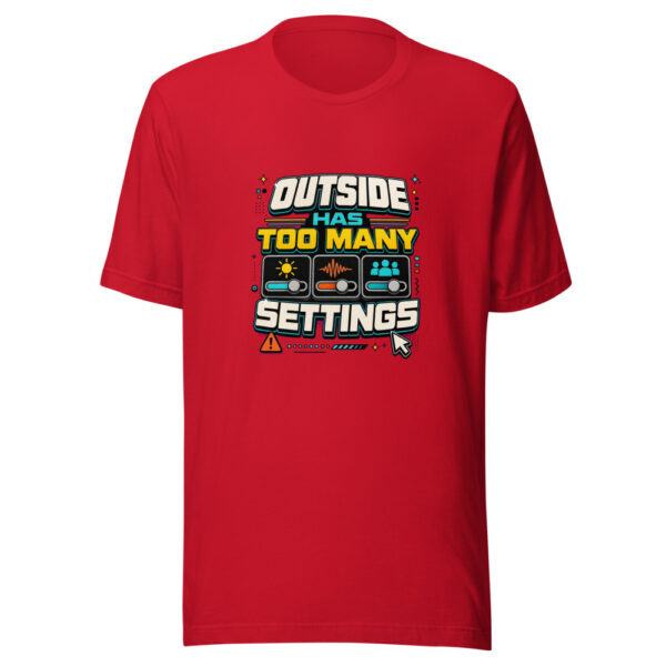 Outside Has Too Many Settings Heartbeat-20260630T114512Z Graphic Tee mockup 20