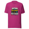 Outside Has Too Many Settings Heartbeat-20260630T114512Z Graphic Tee mockup 4