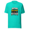 Outside Has Too Many Settings Heartbeat-20260630T114512Z Graphic Tee mockup 5