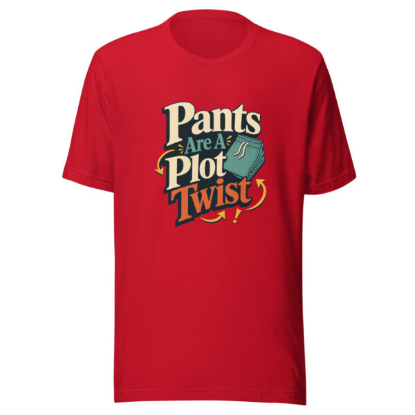 Pants Are A Plot Twist Heartbeat-20260701T014744Z Graphic Tee mockup 18