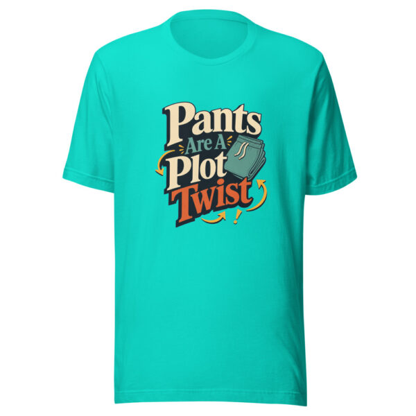 Pants Are A Plot Twist Heartbeat-20260701T014744Z Graphic Tee mockup 4