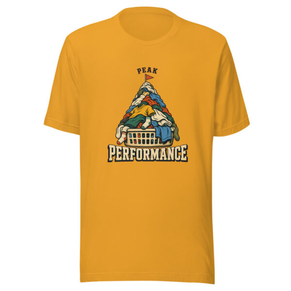 Peak Performance Laundry-adventure-pun Graphic Tee mockup 3