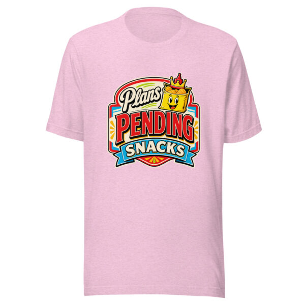 Plans Pending Snacks Graphic Tee mockup 23
