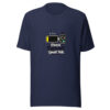 Please Reboot Small Talk Graphic Tee mockup 9