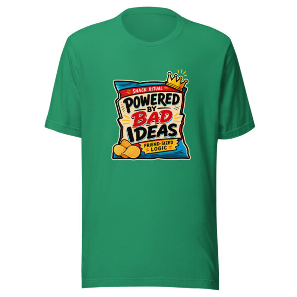 Powered By Bad Ideas Graphic Tee mockup 15