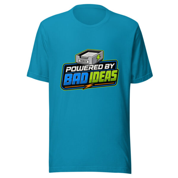 Powered By Bad Ideas Graphic Tee mockup 2 Powered By Bad Ideas Graphic Tee mockup 2
