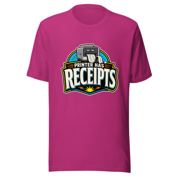 Printer Has Receipts Graphic Tee mockup 1 Printer Has Receipts Graphic Tee front view