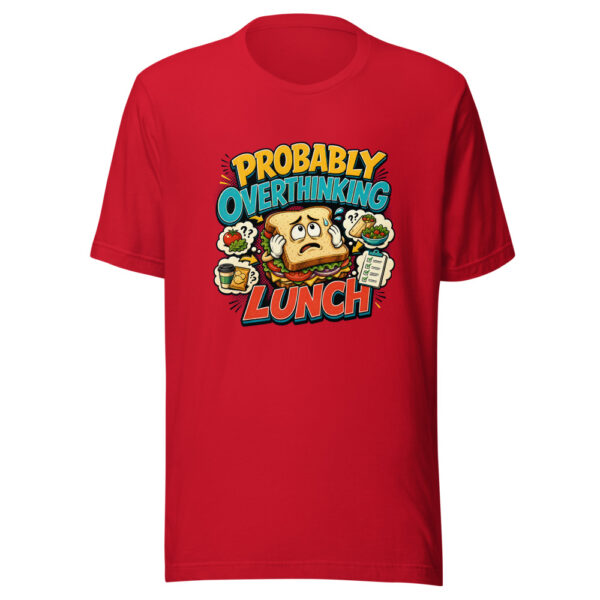 Probably Overthinking Lunch Graphic Tee mockup 20 Probably Overthinking Lunch Graphic Tee mockup 20