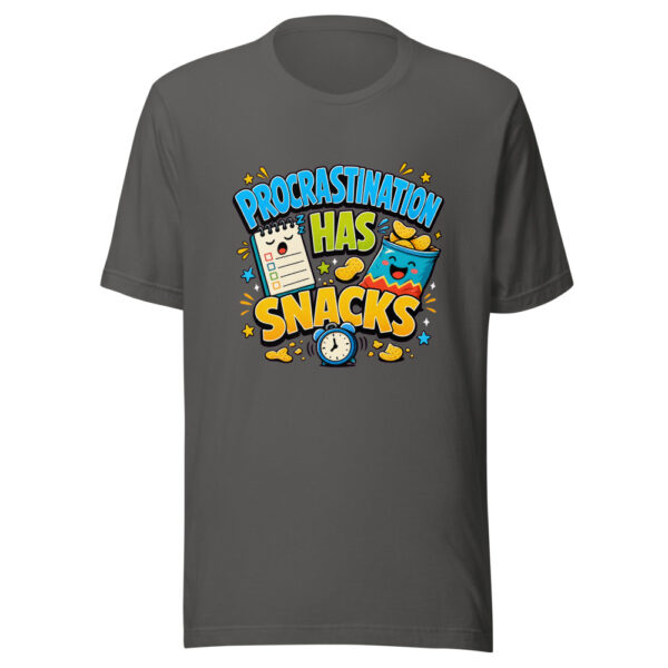 PROCRASTINATION HAS SNACKS Heartbeat-20260622-codex-fallback Graphic Tee mockup 10