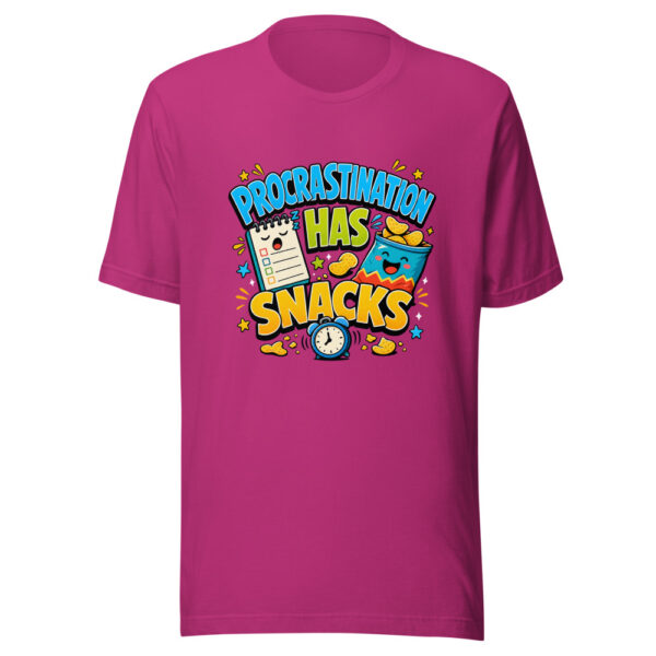 PROCRASTINATION HAS SNACKS Heartbeat-20260622-codex-fallback Graphic Tee mockup 15
