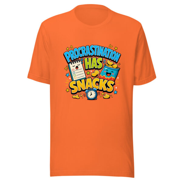 PROCRASTINATION HAS SNACKS Heartbeat-20260622-codex-fallback Graphic Tee mockup 18