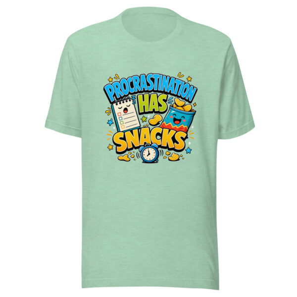 PROCRASTINATION HAS SNACKS Heartbeat-20260622-codex-fallback Graphic Tee mockup 24
