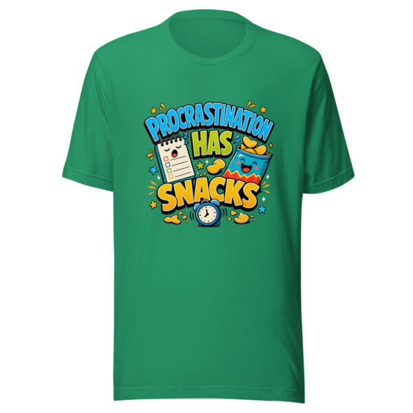 PROCRASTINATION HAS SNACKS Heartbeat-20260622-codex-fallback Graphic Tee mockup 3