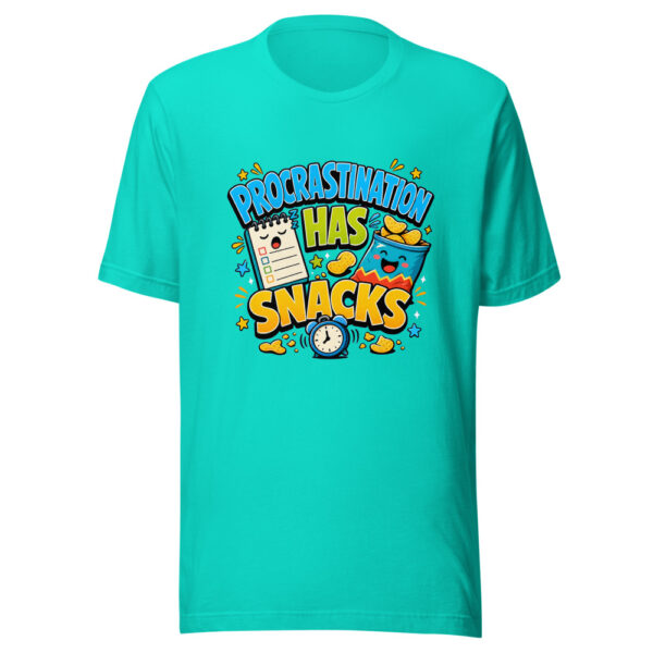 PROCRASTINATION HAS SNACKS Heartbeat-20260622-codex-fallback Graphic Tee mockup 4