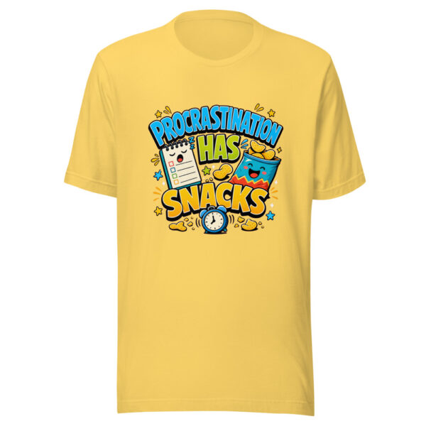 PROCRASTINATION HAS SNACKS Heartbeat-20260622-codex-fallback Graphic Tee mockup 5
