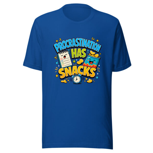 PROCRASTINATION HAS SNACKS Heartbeat-20260622-codex-fallback Graphic Tee mockup 6