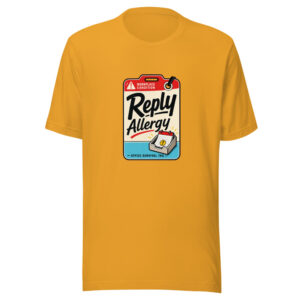 Reply Allergy Graphic Tee front view