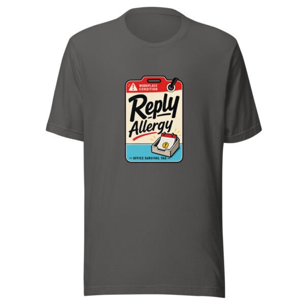 Reply Allergy Graphic Tee mockup 10