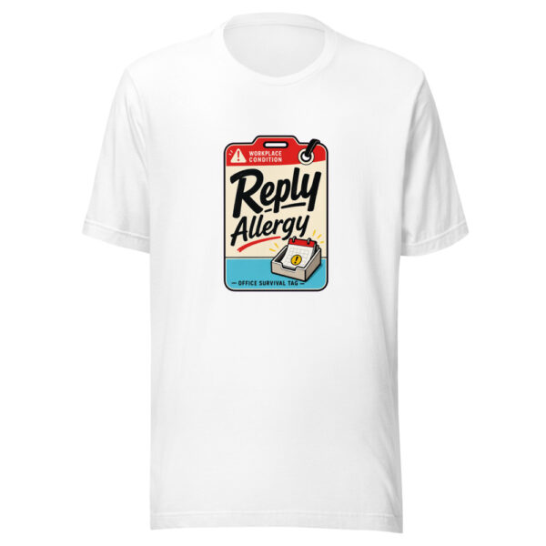 Reply Allergy Graphic Tee mockup 8