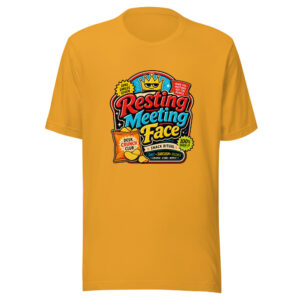 Resting Meeting Face Graphic Tee front view