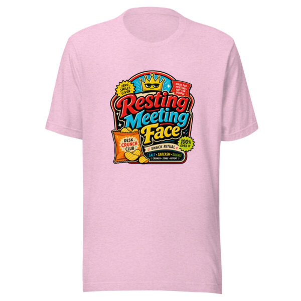 Resting Meeting Face Graphic Tee mockup 23