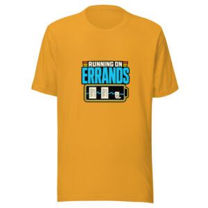 Running On Errands Running-on-errands Graphic Tee mockup 1 Running On Errands Running-on-errands Graphic Tee front view