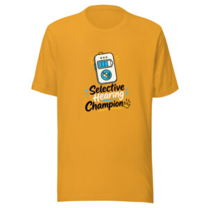 Selective Hearing Champion Graphic Tee mockup 1 Selective Hearing Champion Graphic Tee front view